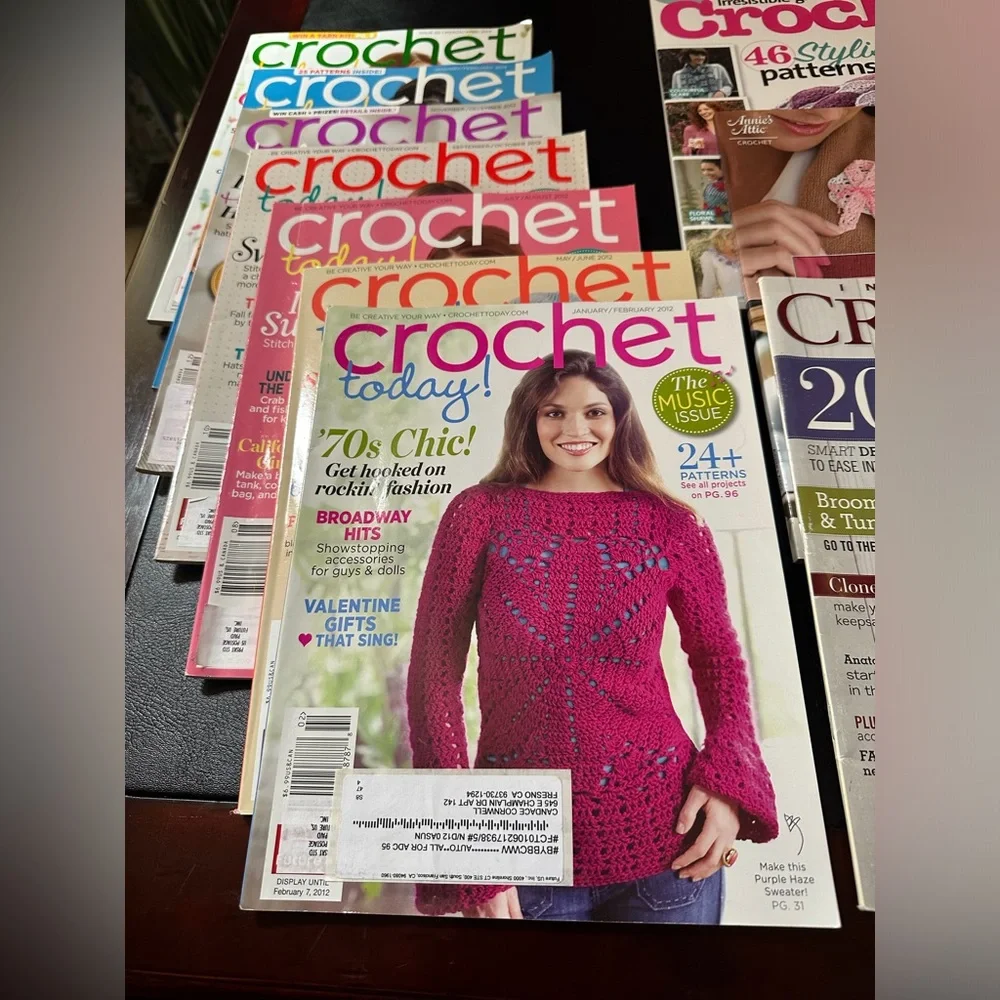 Lot of 7 crochet magazines & 3 crochet booklets 🧶 - Picture 2 of 8